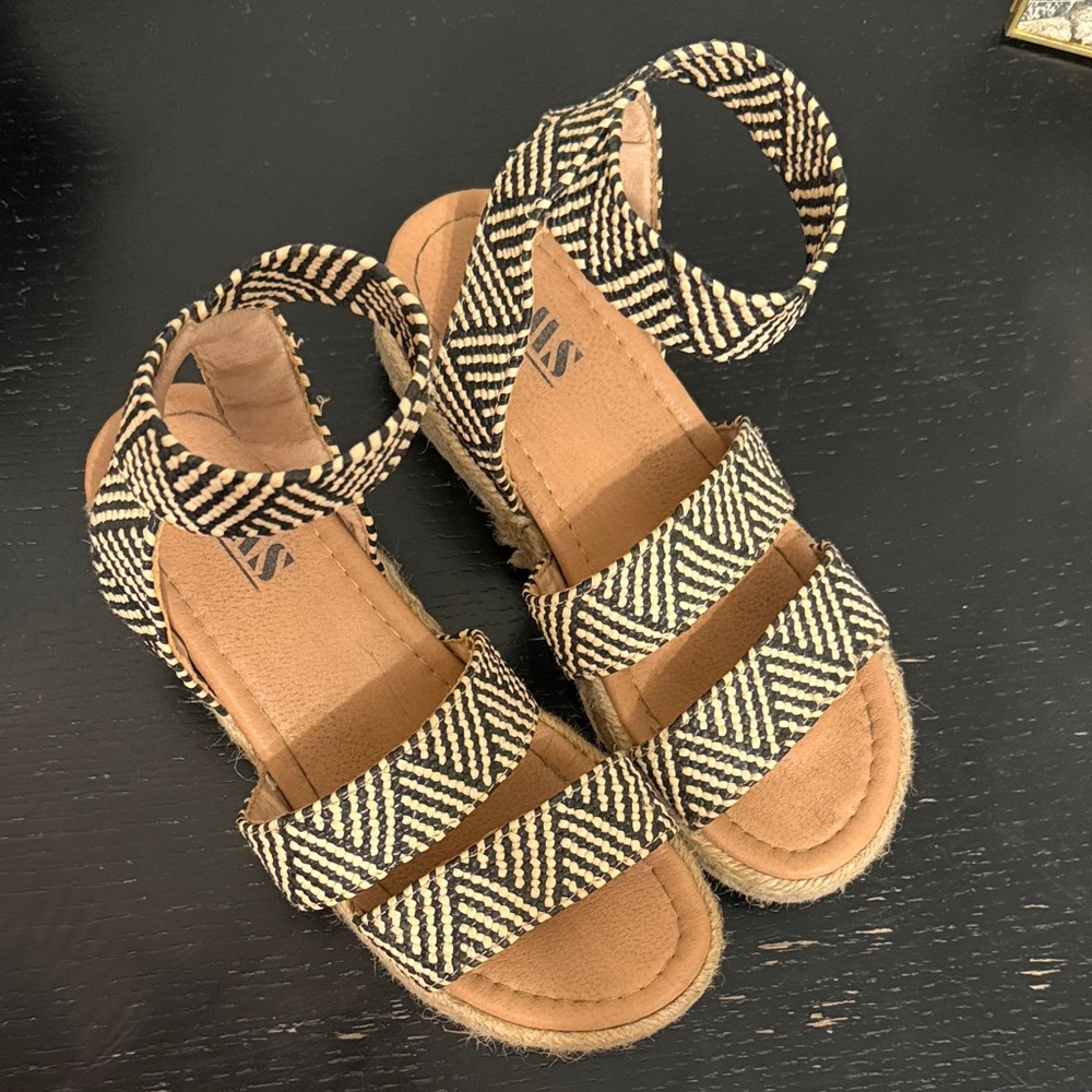 AMS Platform Espadrille Sandals